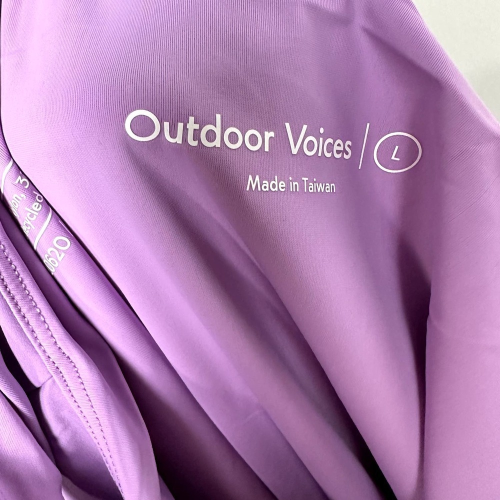 Outdoor Voices NWT One Shoulder Dress Lined Lavender Size Large - Picture 7 of 8